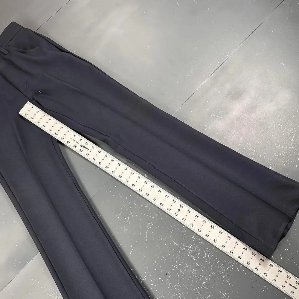 VTG Lee Pants Slacks Mens 28x34 Deep Navy Blue Comfort Stretch Bootcut 70's NWT - Picture 5 of 9